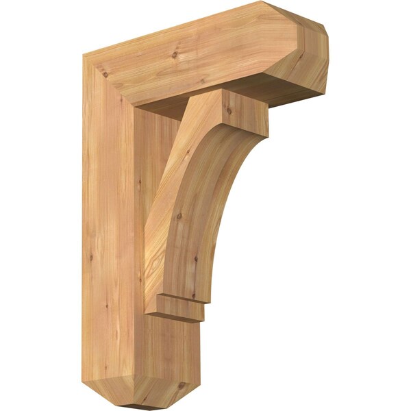 Ekena Millwork Imperial Craftsman Smooth Bracket w/ Offset Brace, Western Red Cedar, 7 1/2"W x 20"D x 28"H BKT0806X20X28IMP04SWR - main